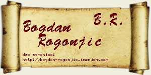 Bogdan Rogonjić vizit kartica